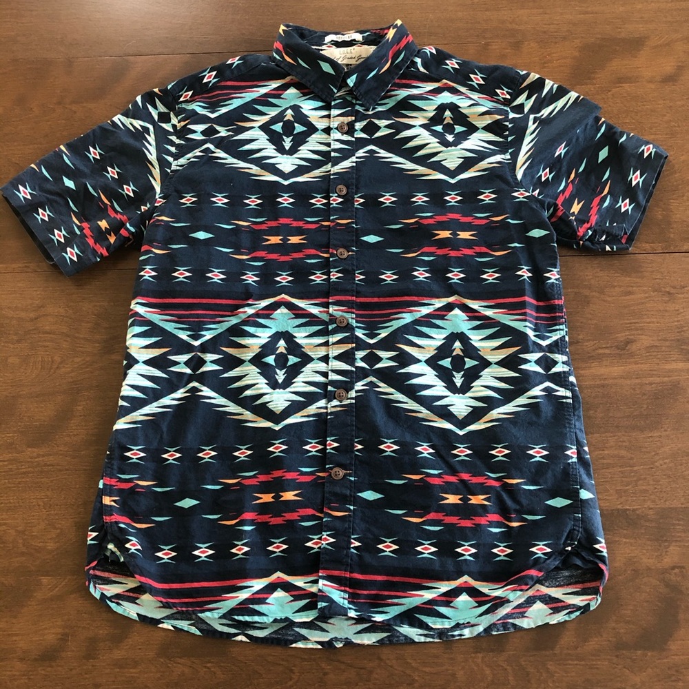 Tribal Button Up Shirt H&M